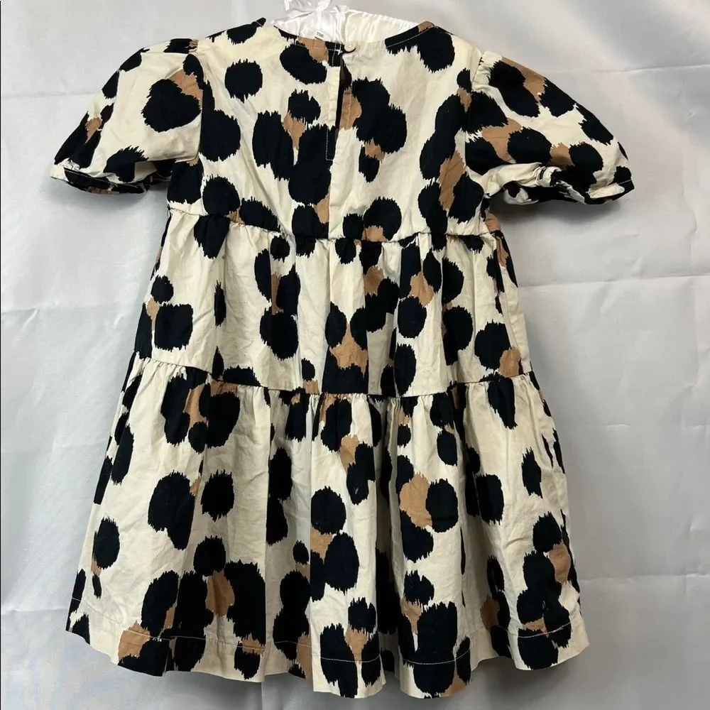 Baby GAP Animal print cotton tiered dress size 4 EUC